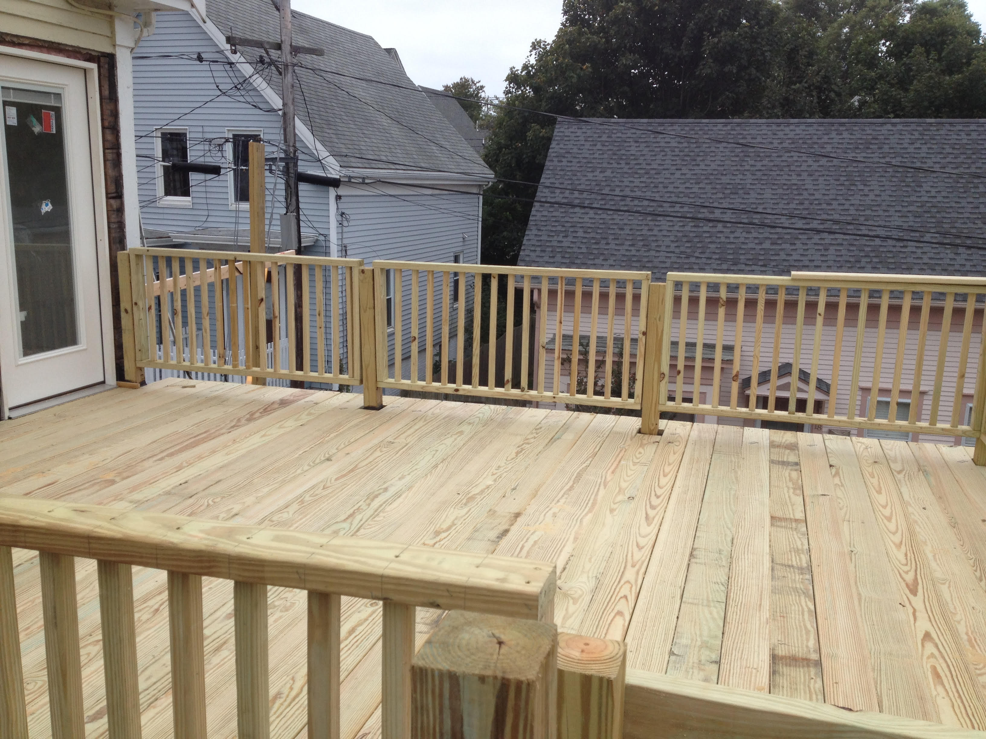 3rd floor party deck finished open view | Western Mass Handyman